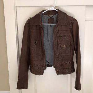 Banana Republic Brown Leather Jacket